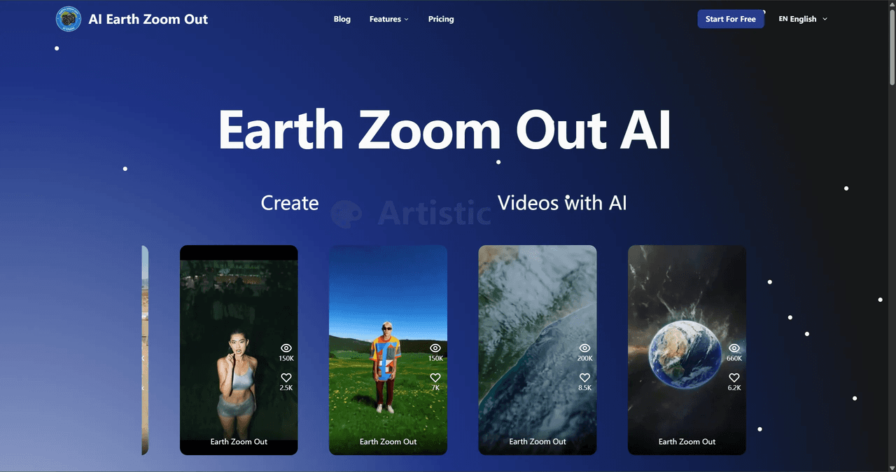 Earth Zoom Out AI: Bringing Planet-Scale Perspective to Every Creator